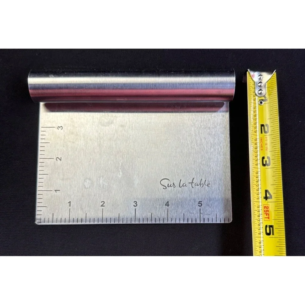 Sur La Table Dough Scraper Stainless Steel Pastry Bench Knife Kitchen Baking